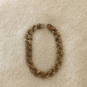 Vintage 12k gf Braided bracelet